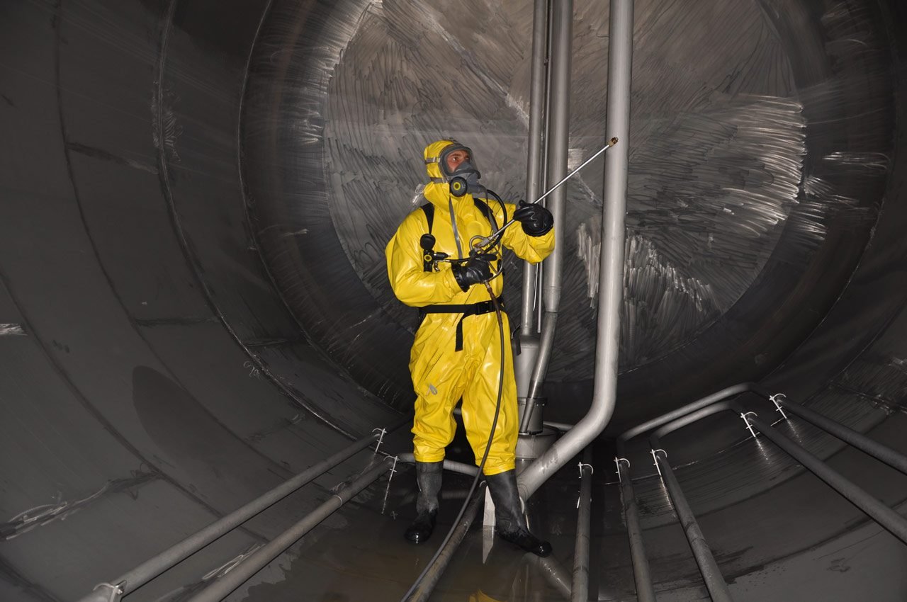 Hold Cleaning at Sea